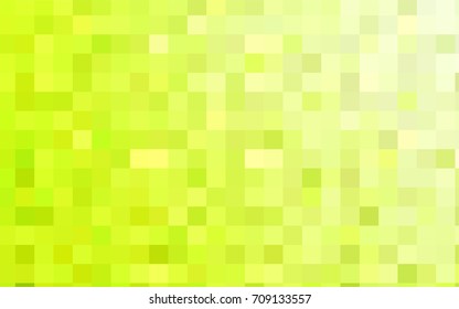 Light Green, Yellow vector low poly background. A sample with a polygonal design. Illustration in polygonal style with repeating squares