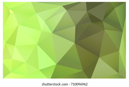Light Green, Yellow vector Low poly crystal background. Polygon design pattern. Low poly illustration, low polygon background.