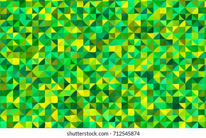 Light Green, Yellow vector low poly template. A sample with polygonal shapes. A new texture for your design.