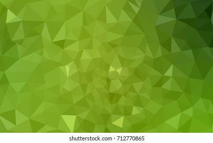 Light Green, Yellow vector Low poly crystal background. Polygon design pattern. Low poly illustration, low polygon background.