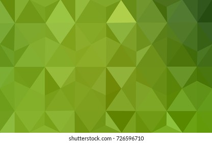 Light Green, Yellow vector Low poly crystal background. Polygon design pattern. Low poly illustration, low polygon background.