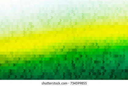 Light Green, Yellow vector low poly background. A sample with a polygonal design. Illustration in polygonal style with repeating squares