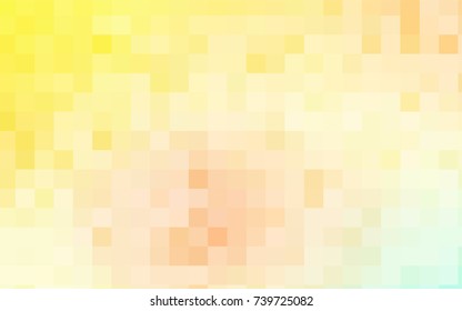 Light Green, Yellow vector low poly background. A sample with a polygonal design. Illustration in polygonal style with repeating squares
