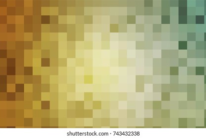Light Green, Yellow vector low poly background. A sample with a polygonal design. Illustration in polygonal style with repeating squares