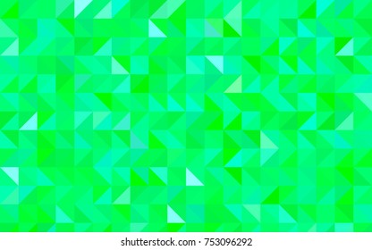 Light Green, Yellow vector low poly background. Shining illustration, which consist of triangles. A new texture for your design.