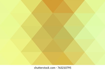Light Green, Yellow vector Low poly crystal background. Polygon design pattern. Low poly illustration, low polygon background.