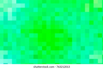 Light Green, Yellow vector low poly background. A sample with a polygonal design. Illustration in polygonal style with repeating squares