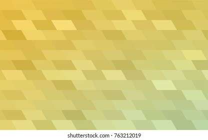 Light Green, Yellow vector low poly background. A sample with a polygonal design. Illustration in polygonal style with repeating squares