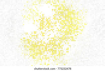 Light Green, Yellow vector low poly background. A sample with a polygonal design. Illustration in polygonal style with repeating squares