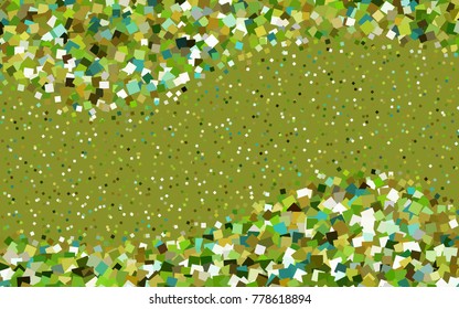 Light Green, Yellow vector low poly background. A sample with a polygonal design. Illustration in polygonal style with repeating squares
