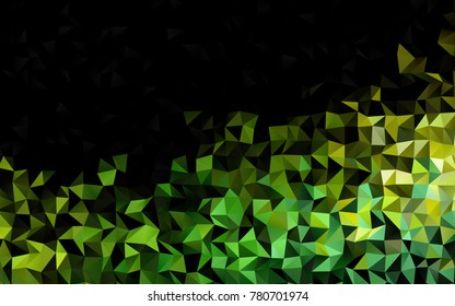 Light Green, Yellow vector low poly template. Colorful illustration in abstract style with gradient. The template can be used as a background for cell phones.