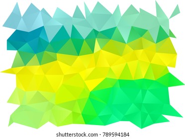 Light Green, Yellow vector low poly pattern. Modern geometrical abstract illustration with gradient. A completely new design for your business.
