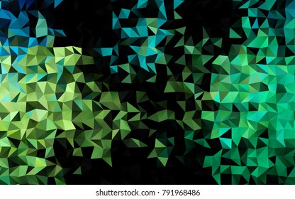 Light Green, Yellow vector low poly template. Creative geometric illustration in Origami style with gradient. Brand-new style for your business design.