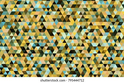 Light Green, Yellow vector low poly template. Creative illustration in halftone style with gradient. A new texture for your design.