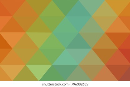 Light Green, Yellow vector Low poly crystal background. Polygon design pattern. Low poly illustration, low polygon background.