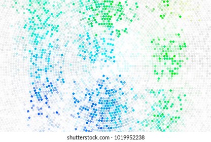 Light Green, Yellow vector modern geometrical background. Abstract template. Geometric pattern in square style with gradient.
