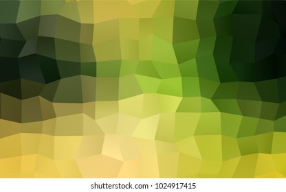 Light Green, Yellow vector modern geometrical background. Abstract template. Geometric pattern in square style with gradient.