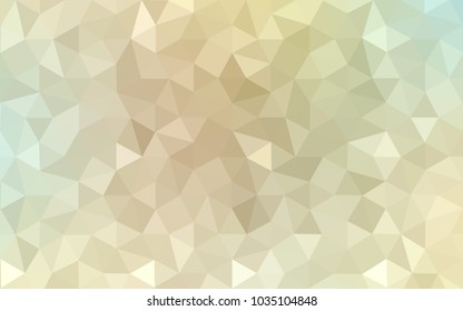 Light Green, Yellow vector modern geometrical abstract background. Texture, new background. Geometric background in Origami style with gradient. 