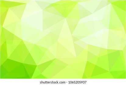 Light Green, Yellow vector modern geometrical abstract background. Texture, new background. Geometric background in Origami style with gradient. 