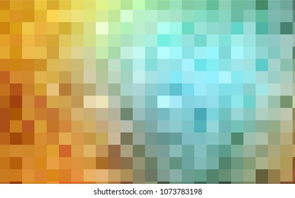 Light Green, Yellow vector modern geometrical background. Abstract template. Geometric pattern in square style with gradient.