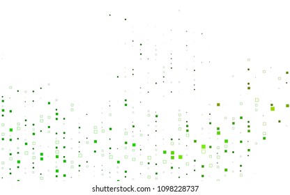 Light Green, Yellow vector modern geometrical background. Abstract template. Geometric pattern in square style with gradient.