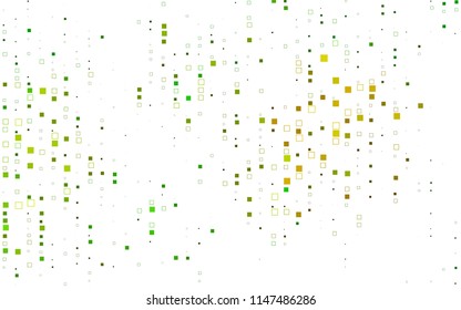 Light Green, Yellow vector modern geometrical background. Abstract template. Geometric pattern in square style with gradient.