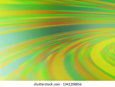 Light Green, Yellow vector modern bokeh pattern. Modern geometrical abstract illustration with gradient. The template can be used for your brand book.