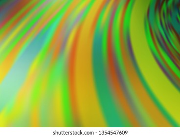 Light Green, Yellow vector modern bokeh pattern. Modern geometrical abstract illustration with gradient. Brand new design for your business.