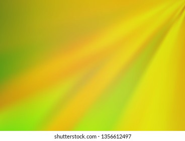 Light Green, Yellow vector modern bokeh pattern. Colorful abstract illustration with gradient. The blurred design can be used for your web site.