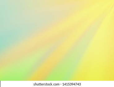 Light Green, Yellow vector modern bokeh pattern. An elegant bright illustration with gradient. The elegant pattern for brand book.