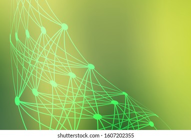 Light Green, Yellow vector modern elegant layout. Glitter abstract illustration with gradient design. Completely new design for your business.