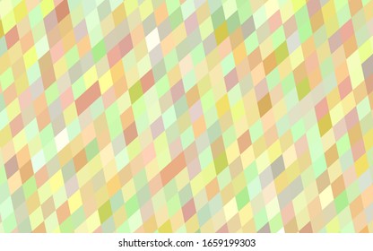 Light Green, Yellow vector modern geometrical background. Abstract template. Geometric pattern in square style with gradient.