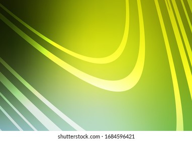Color verde claro, fondo moderno y elegante vector amarillo. Una ilustración de color completamente nueva en un estilo borroso. Diseño borroso para su sitio web.