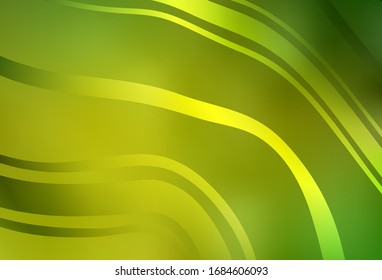 Hellgrüne, gelbe Vektorillustration, moderne, elegante Hintergrund. Neue farbige Illustration im unscharfen Stil mit Farbverlauf. Unscharfes Design für Ihre Website.