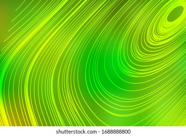 Light Green, Yellow vector modern elegant layout. Creative illustration in halftone style with gradient. Blurred design for your web site.