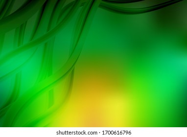 Light Green, Yellow vector modern elegant backdrop. A completely new colored illustration in blur style. New way of your design.