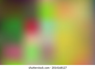 Light Green, Yellow vector modern bokeh pattern. A vague abstract illustration with gradient. Elegant cover for a brand book.