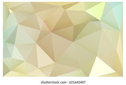 Light Green, Yellow vector modern geometrical abstract background. Texture, new background. Geometric background in Origami style with gradient. 