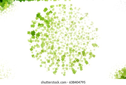 Light Green, Yellow vector modern geometrical background. Abstract template. Geometric pattern in square style with gradient.