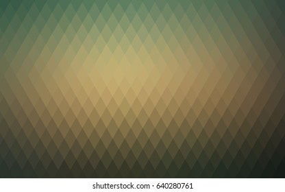 Light Green, Yellow vector modern geometrical background. Abstract template. Geometric pattern in square style with gradient.