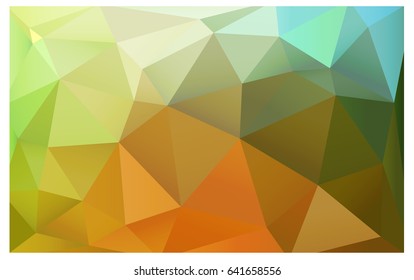Light Green, Yellow vector modern geometrical abstract background. Texture, new background. Geometric background in Origami style with gradient. 