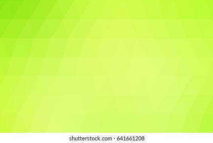 Light Green, Yellow vector modern geometrical abstract background. Texture, new background. Geometric background in Origami style with gradient. 