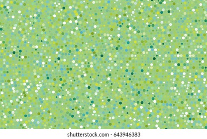 Light Green, Yellow vector modern geometrical circle abstract background. Dotted texture template. Geometric pattern in halftone style with gradient. 