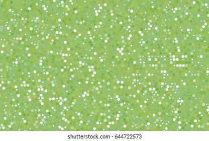 Light Green, Yellow vector modern geometrical circle abstract background. Dotted texture template. Geometric pattern in halftone style with gradient. 