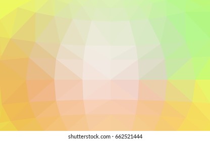 Light Green, Yellow vector modern geometrical abstract background. Texture, new background. Geometric background in Origami style with gradient. 