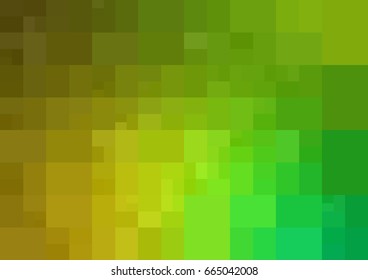Light Green, Yellow vector modern geometrical abstract background. Texture template. Geometric pattern in Origami style with gradient. 