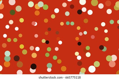 Light Green, Yellow vector modern geometrical circle abstract background. Dotted texture template. Geometric pattern in halftone style with gradient. 