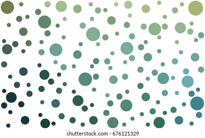 Light Green, Yellow vector modern geometrical circle abstract background. Dotted texture template. Geometric pattern in halftone style with gradient. 