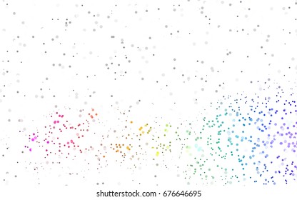 Light Green, Yellow vector modern geometrical circle abstract background. Dotted texture template. Geometric pattern in halftone style with gradient. 
