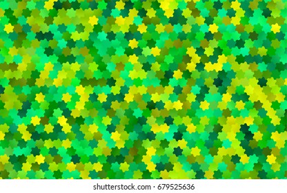 Light Green, Yellow vector modern geometrical abstract background. Texture, brand-new background. Geometric background in Origami style with gradient. 